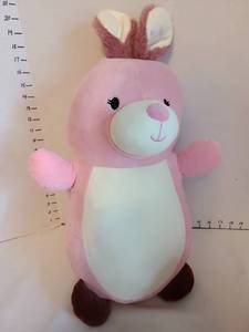 lot 1486 image: Squishmallows HugMees pink bunny, 22in tall