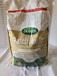 lot 3074 image: Scotts PatchMaster Lawn Repair Mix Southern Gold 10 lb