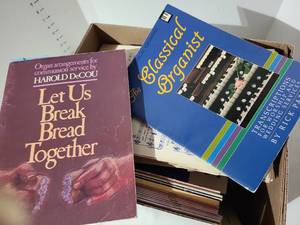 lot 3211 image: Lot of Organ Music Books including Classical Organist and Harold DeCou