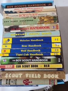 lot 3229 image: Boy Scout handbooks.