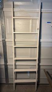 lot 3308 image: White Wooden Ladder 67.5x18