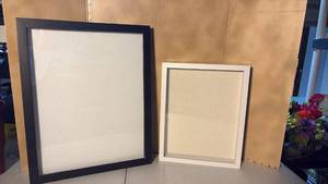 lot 3320 image: White and Black Memory Box Picture Frames