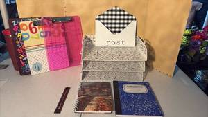 lot 3327 image: Stationery and Office Supplies - Clipboard, Notebooks, Organizer