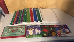 lot 3328 image: 10 Wirebound Notebooks, Wide Ruled, 1 Subject, and More