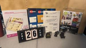 lot 3326 image: Avery Labels, Sheet Protectors, and More