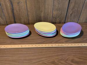 lot 116 image: Three four-piece said egg plates, Easter decor