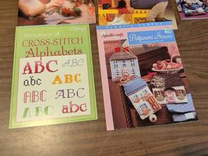 lot 144 image: 5-Piece Lot Craftways Cross-Stitch & Needlecraft Pattern Books
