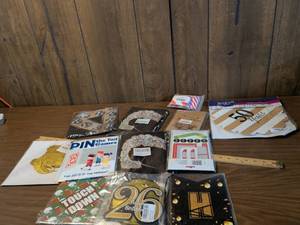 lot 162 image: Lot of Party Supplies Paper Chargers Games Decorations Placemats