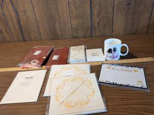 lot 170 image: Wedding Stationery Lot 10 Pieces Invitations Greeting Cards Mug