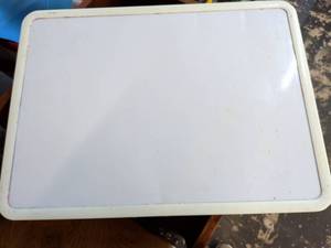 lot 184 image: Whiteboard with Magnetic Dots Frame Approximately 17 x 21 inches
