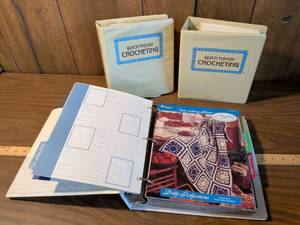 lot 236 image: Quick N Easy Crocheting 2-Volume Binder Set with Needlecraft Patterns