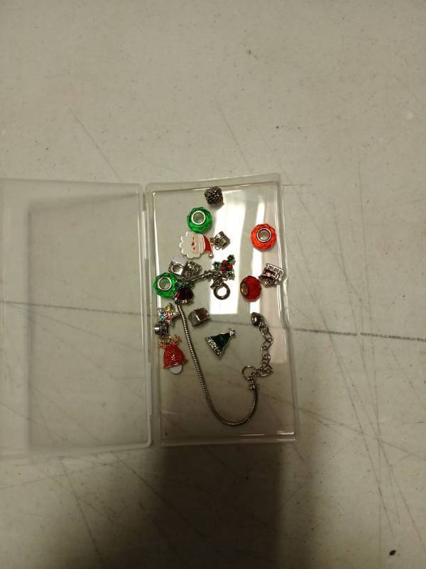 lot 13269 image: Holiday Charm Bracelet Set with Beads and Charms - Retail $0