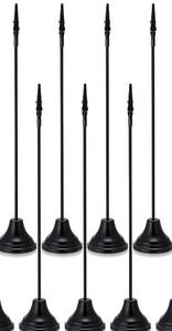 lot 5384 image: Skyygemm 7 Pcs Table Number Holders 12 Inch Place Card Holder with Alligator Clip Metal Place Card Stands Table Sign for Photos, Food Signs, Birthdays, Weddings (Black)