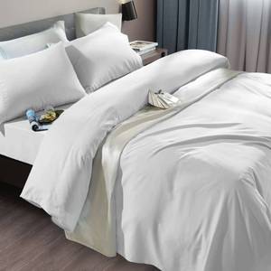 lot 5425 image: SONORO KATE Bed Sheet Set Super Soft Microfiber 1800 Series Luxury Egyptian Sheets Fit 18-24 Inch Deep Pocket Mattress Wrinkle-6 Piece (White, Queen)