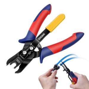 lot 5435 image: SENGKAI Air Line Removal Tool for 14, 516 Push to Connect Fittings, Push-Fit Air Hose Fittings Disconnect Pliers, Quick Connect Release Pliers for 6mm, 8mm Pneumatic Connectors