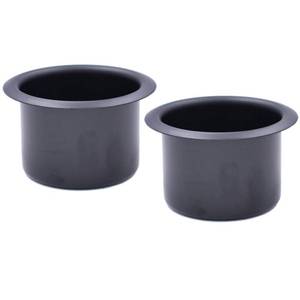 lot 5445 image: 2Pcs Metal Sofa Recliner-Handles Cup Holder Insert Replacement Drink Can Holder for Sofa Boat Rv Couch Car Truck Poker Table, Black