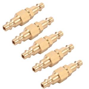 lot 5458 image: 14 Coupling x 14 Inch NPT Female &Male Brass Air Hose Quick Connect Adapter,Air Coupler and Plug Kit,Air Compressor Fittings 10pcs (male&female)