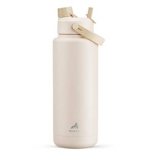 lot 5471 image: POWCAN 40 oz Insulated Water Bottle with 2-in-1 Straw and Spout Lid, Keep Cold 24H, Leak-Proof, BPA-Free, Double Wall Stainless Steel Water Bottle for Sports, Gym, Travel, and School (Mousse)