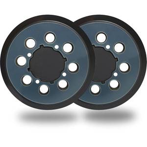 lot 5521 image: 2 Pack 5 Inch 8 Hole Hook and Loop Replacement Sanding Backing Pad Sander Pad for 5 Craftsman CMCW220B & CMEW231 Random Orbit Sander