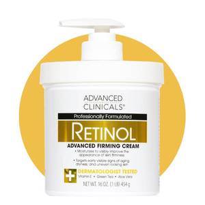 lot 5181 image: Advanced Clinicals Retinol Body Lotion & Face Moisturizer  Visible Anti Aging Skin Care Retinol Body Cream For Women & Men Targets Look Of Fine Lines, Wrinkles, & Crepe Looking Dry Skin, 16 Ounce