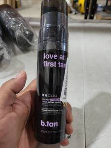 lot 5195 image: b.tan Love at First Tan Darker Violet Base 1 Hour Self Tan Mousse 200mL