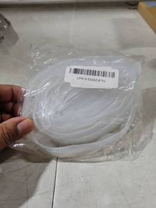 lot 5196 image: 10 Ft ( Feet ) Glass Shower Door Seal Strip, Frameless Weatherproof Shower Door Seal Strip Silicone Rubber Sweep for 14 inch Glass , Clear (14 inch(6mm), F-Type)