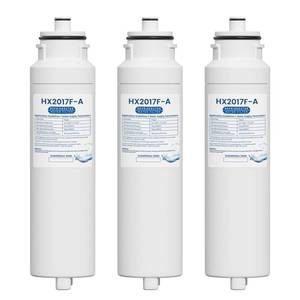 lot 5222 image: HX2017FR-A Water Filter Cartridge Compatible with Hisense HRF266N6CSE1, HRF266N6CSE, HRF209N6CSE, HRF254N6TSE, HRF254N6DSE Twist-In Models, 3 Packs