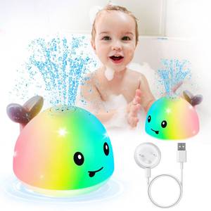lot 5229 image: ANGGIKO Whale Bath Toy Sprinkler with Charging Dock, Light Up Bath Toys for Babies 6-12-18 Months Kids Ages 1-3, 1 2 3 Year Old Boy Girl Gifts 1st Birthday Bathtub Water Toy