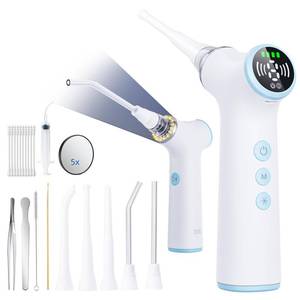 lot 5242 image: Electric Tonsil Stone Remover Vacuum �� 8 Suction Levels with LED Light, Safety Pause Button & Oral Protection  High-Precision Tonsil Stone Removal Kit with 13 Attachments(Gray)