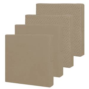 lot 5294 image: Easy-Going Waterproof Patio Cushion Covers 22x20x4 inch 4 Pack Replacement Non-Slip Outdoor Seat Cushion Slipcover with Zipper. Camel