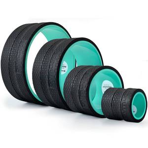 lot 5356 image: GymCope Back Wheel Foam Roller �� Targeted Back & Neck Relief, Lumbar Spine Stretcher, Spinal Decompression Stretcher, Massage Roller with Density Foam for Physical Therapy, Supports 500lbs