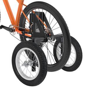 lot 5118 image: MOSHAY Aluminum Alloy Adjustable Adult Bicycle Bike Stabilizers Training Wheels Fits 24 to 29 - (24-29)