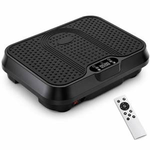 lot 5120 image: Vibration Plate Exercise Machine, Vibrating Plate for Lymphatic Drainage, Shake Plate Whole Body Vibration Plate Platform (Black Compact)