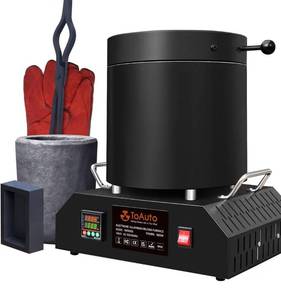 lot 5121 image: TOAUTO 8KG Large Electric Aluminum Melting Furnace TAF8000, 1800W PID Smelter Kiln Electric Smelting Furnace Kit, for Recycling Scrap Aluminum (Below 1000C Metal)