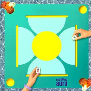 lot 5129 image: Mahjong Aura - Floating Mahjong Table for Pool - Swimming Pool and Hot Tub Float Board for Card Games, Scrabble, Dominoes, Poker - Adults Pools Game Tray for Water and Lake - Domino Floater Tables