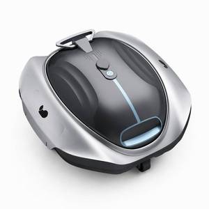 Bubot 300P Cordless Pool Vacuum for Above Ground Pool, Robotic Pool Cleaner with Bluehole Suction, DirtLock 2.0, Dual Filters, Smart Sensor, Self Parking up to 850 Sq.Ft, Deep Gray