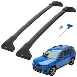 lot 5154 image: JOYTUTUS 300lbs Heavy Duty Lockable Aluminum Roof Rack Cross Bars Compatible with Jeep Grand Cherokee L 2021-2026 (3-Row) & Grand Cherokee WL 2022-2026 (2-Row)