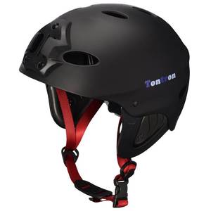 lot 5162 image: Tontron Adult Water Sports Helmet with Camera Mount Plate (Matte X-Black Forest, Large)