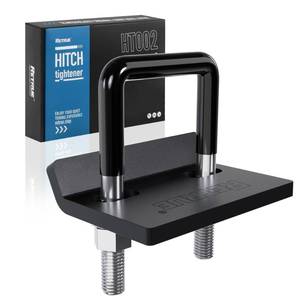 lot 28109 image: Anti Rattle Hitch Tightener 1.25-2, Rubber Coated Hitch Stabilizer for Trailer Accessories, Anti Rattle Clamp Reduce Movement on Ball Mount Tray Cargo Carrier Bike Rack, 1 pcs, Black - Retail $10