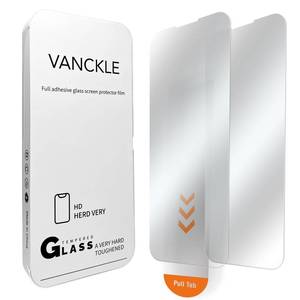 lot 28110 image: iPhone Air Tempered Glass Screen Protector Military Grade Shatterproof & Longest Durable, Auto Dust-Elimination Installation Box, Bubble Free, HD Clear, Easy Installation, 2 Pack - Retail $10