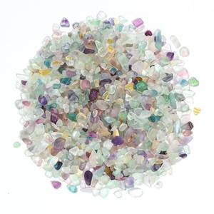 lot 28113 image: T4U Crystal Chips Stone Crushed Quartz Glass 0.5LB - Fluorite Tumbled Gravel Small Decorative Pebbles Bulk, Mini Polished Rocks Pieces for Crafts, Vases Filler, Succulent Plants, Aquarium Gravel Rocks - Retail $8
