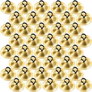 lot 28126 image: 40 Pcs Finger Cymbals Belly Dancing Musical Instrument Percussion Zills Instruments for Adults Dancer Party Show Festival Performance(Gold) - Retail $31