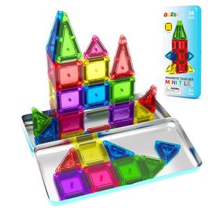 lot 28163 image: Magnetic Tiles Mini Travel Toddler Set, Magnetic Blocks Building Kids Toys & Games, Montessori Preschool Classroom Must Haves Educational Learning Sensory Toys for 3 Year Old Boys Girls Birthday Gift - Retail $20