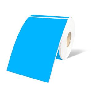 lot 28208 image: 3X5 Rectangle Colored Labels, Removable Moving Labels for Boxes, Permanent Warehouse Moving Stickers Square Label (250Labels, Blue) - Retail $10