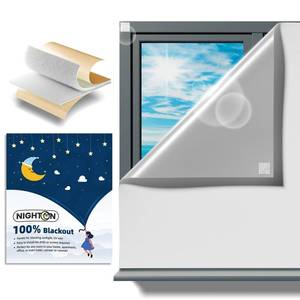 lot 28218 image: Portable Blackout Curtains 40�60, Strong Hook and Loop Tape Strips with Adhesive, Cuttable Blackout Window Cover, 100% Black Out Material Blinds for Baby Nursery or Travel - White - 10 - Retail $27