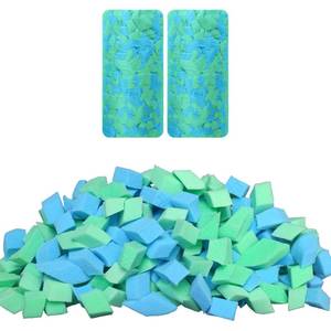 lot 38344 image: Bean Bag Filler, 10 Pounds Comfortable and Soft Shredded Memory Foam Filling Without Gel, Premium Random Colors BeanBag Stuffing for Various PillowsPunching BagCouch CushionsPoufDog Bed - Retail $27