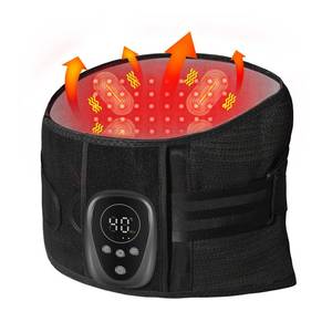 Red Light Massage Back Brace with Heat for Lower Back Pain Relief, Cordless Back Support Massager Belt Rechargeable for Pain from Herniated Disc, Scoliosis, Sciatica (M) - Retail: $86