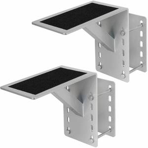 lot 38358 image: Frame Mounted Trailer Step,Boat Trailer Step,Supports up to 300 lbs,Non-Slip Surface (Silvery, 2 Pack) - Retail $65