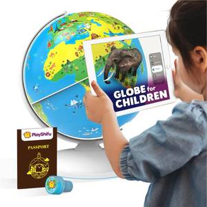 lot 38413 image: Orboot Earth �� Interactive AR World Globe for Kids 1000 Facts on Animals, Places & Monuments  Tech-Powered STEM Learning Toy & Gift, Ages 4��10 - Retail $60