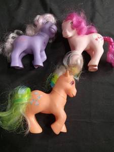 lot 60154 image: My Little Pony Figures Lot of 3 Vintage Toys